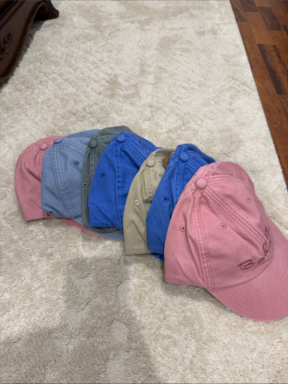 7 Cotton Baseball Cap Set